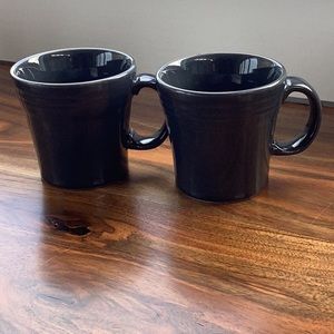 Fiesta “Slate” Dark Grey Coffee Mugs